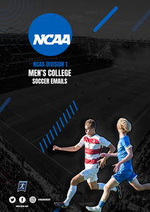 NCAA D1 Men's College Soccer Emails