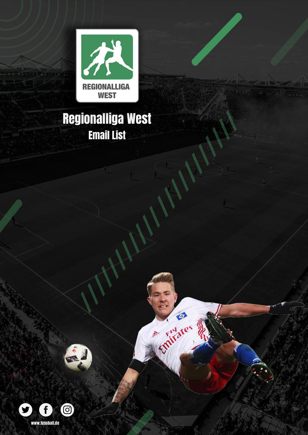 Regionalliga West (German 4th Division) Email List